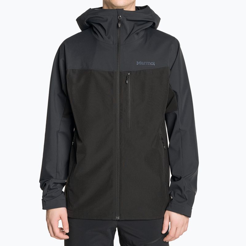 Herren Marmot Rom Gore Tex Softshell Jacke schwarz