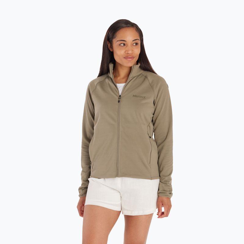 Marmot Leconte Damen Sweatshirt ohne Kapuze aus Fleecevetiver