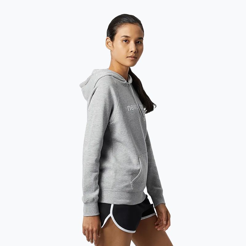 Damen-Hoodie New Balance Core Fleece Hoodie grey 2