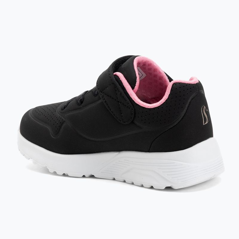 Kinder Schuhe SKECHERS Uno Lite schwarz/roségold 3