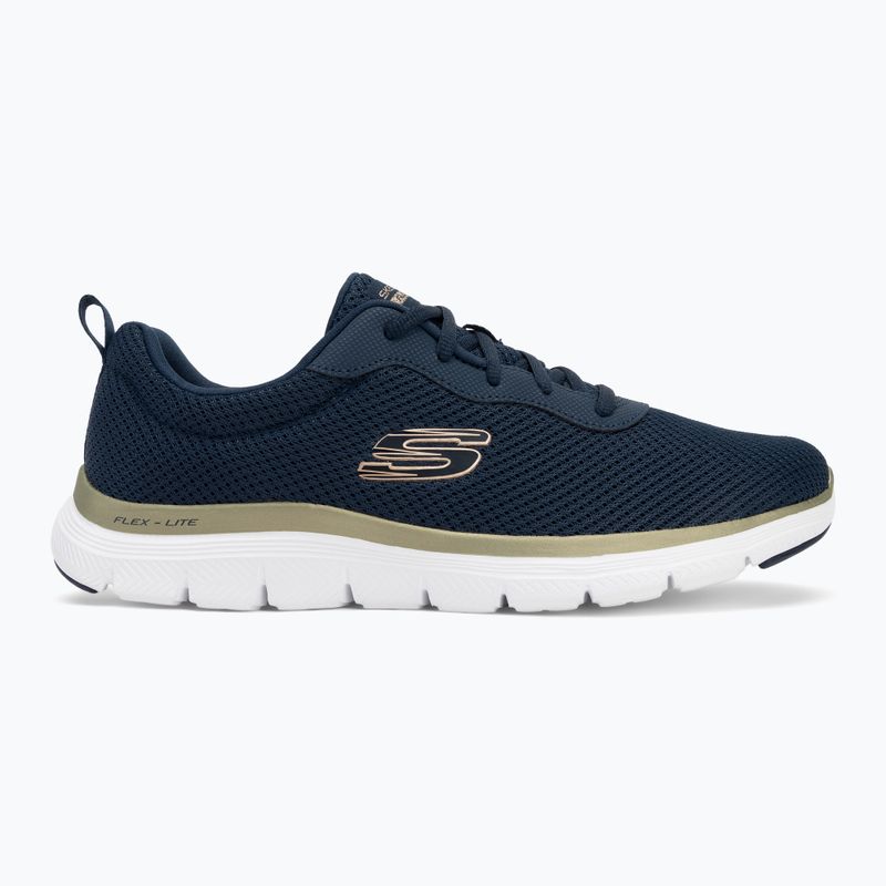 Schuhe Damen SKECHERS Flex Appeal 4.0 Brilliant View navy/gold 2