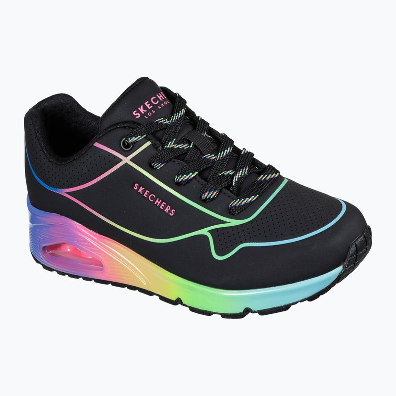 Schuhe Damen SKECHERS Uno Pop Of Sunshine black/multi neon 8