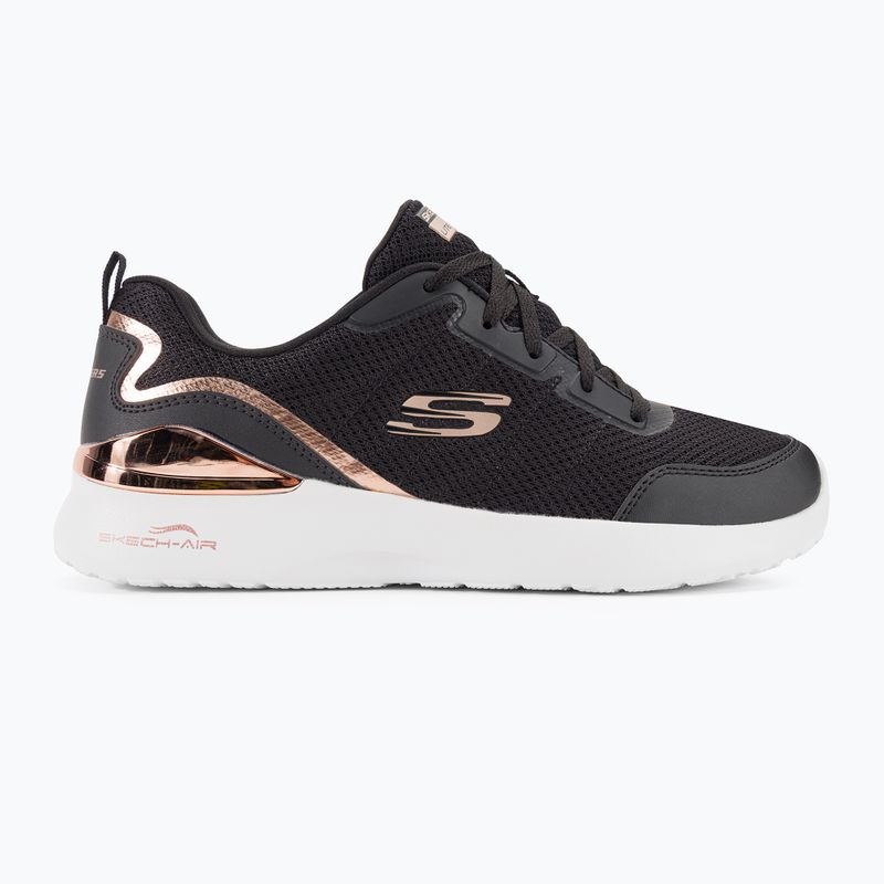 Damen Trainingsschuhe SKECHERS Skech-Air Dynamight The Halcyon schwarz/rosa gold 2