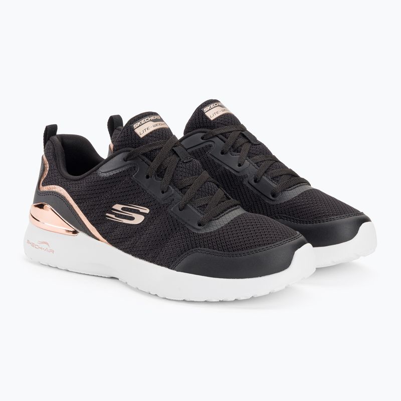 Damen Trainingsschuhe SKECHERS Skech-Air Dynamight The Halcyon schwarz/rosa gold 4