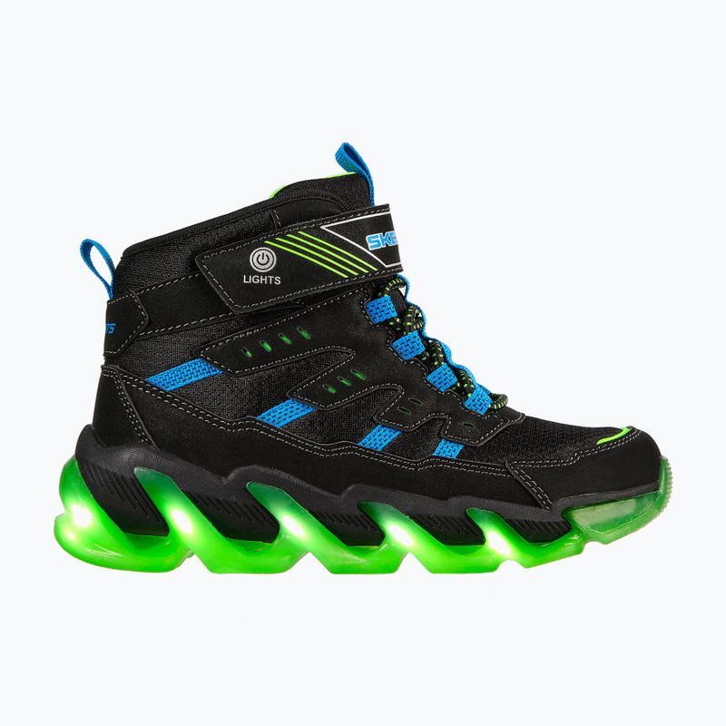 SKECHERS Kinderschuhe Mega-Surge Flash Breeze schwarz/blau/lime 9