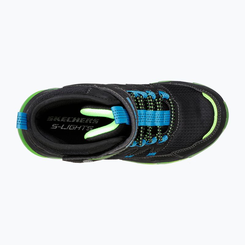 SKECHERS Kinderschuhe Mega-Surge Flash Breeze schwarz/blau/lime 12