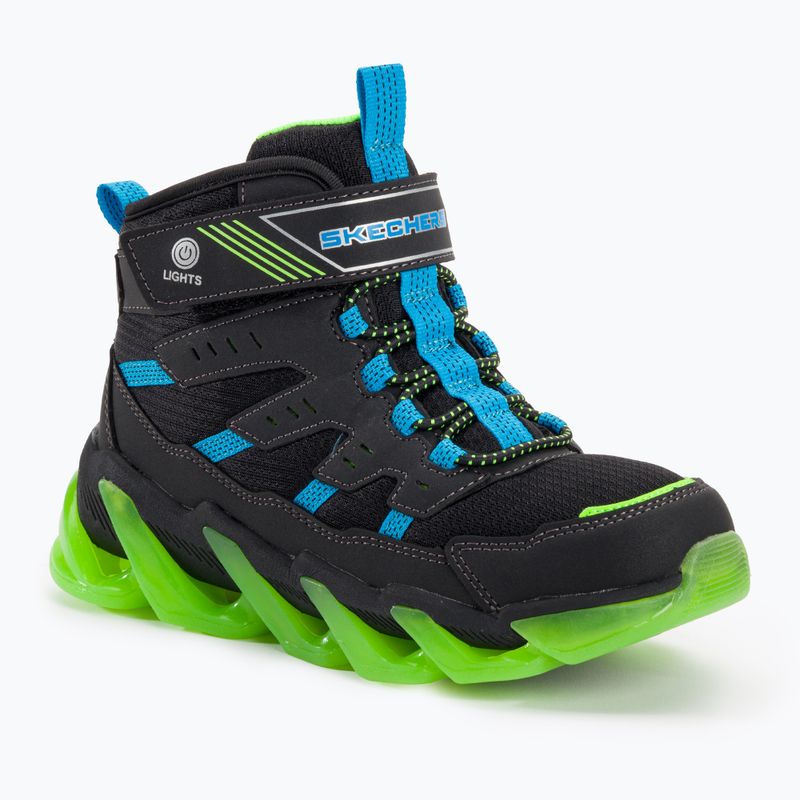 SKECHERS Kinderschuhe Mega-Surge Flash Breeze schwarz/blau/lime