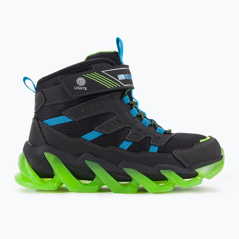 SKECHERS Kinderschuhe Mega-Surge Flash Breeze schwarz/blau/lime 2