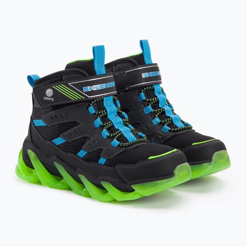 SKECHERS Kinderschuhe Mega-Surge Flash Breeze schwarz/blau/lime 4