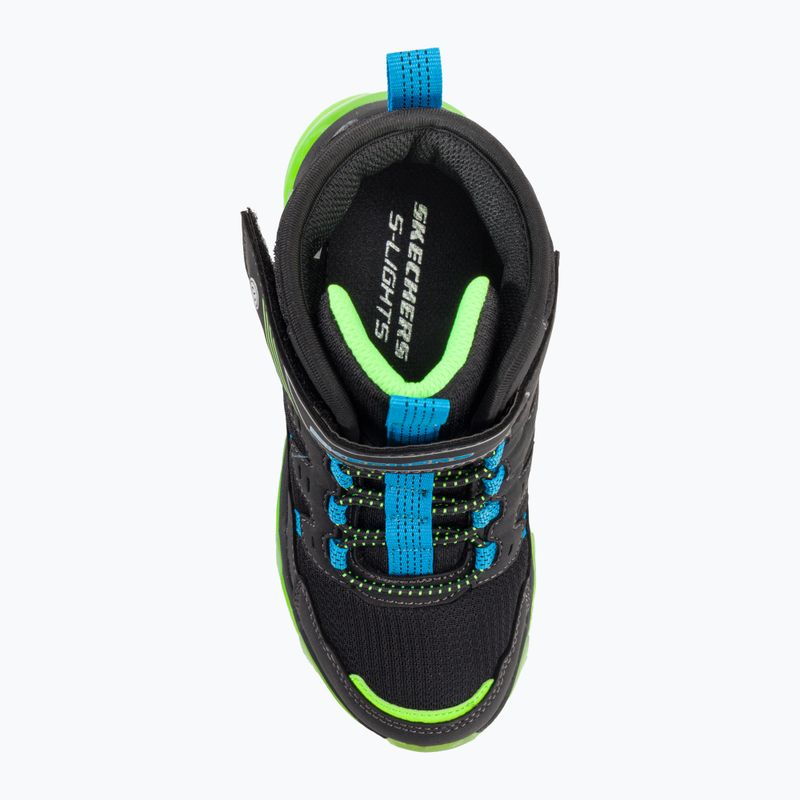 SKECHERS Kinderschuhe Mega-Surge Flash Breeze schwarz/blau/lime 6