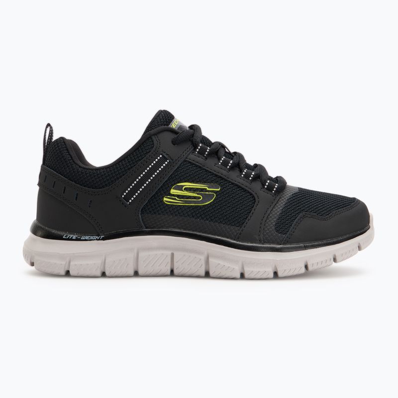 Schuhe Herren SKECHERS Track Knockhill black/lime 2