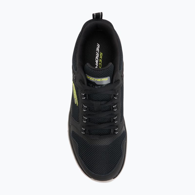 Schuhe Herren SKECHERS Track Knockhill black/lime 5