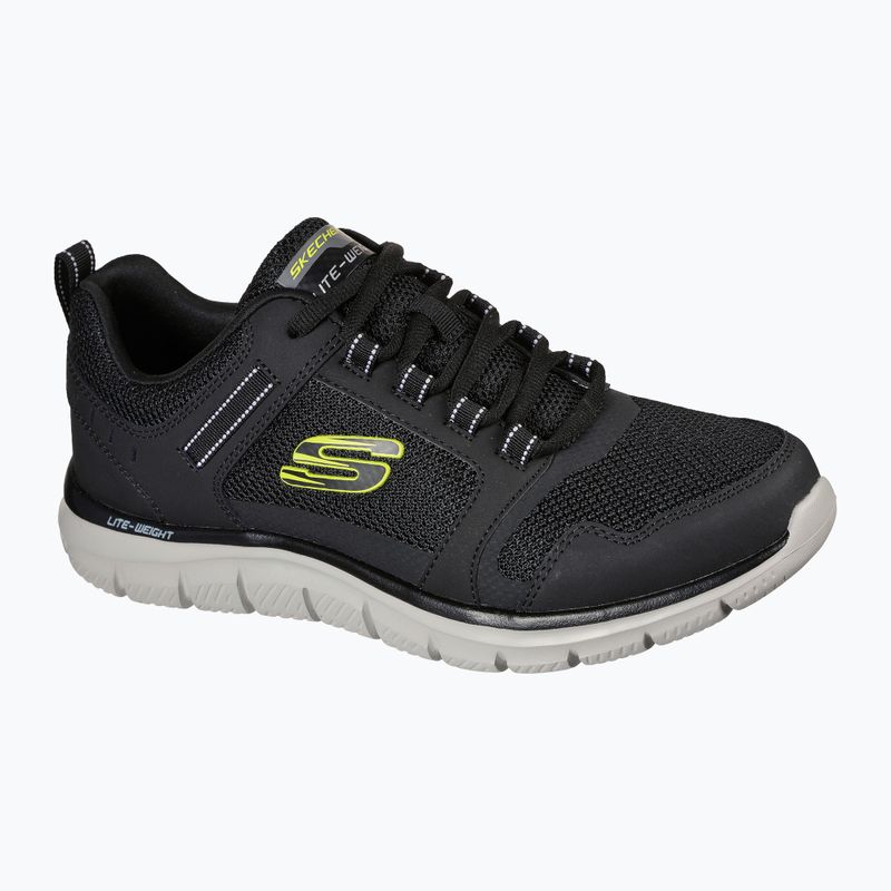 Schuhe Herren SKECHERS Track Knockhill black/lime 8