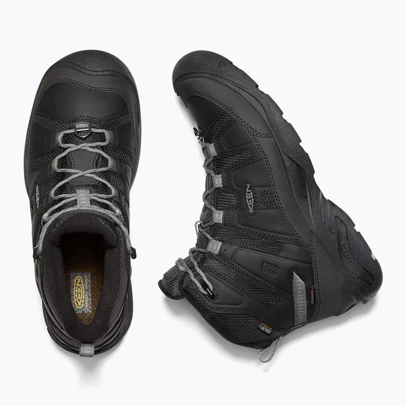 Wanderschuhe Herren KEEN Circadia Mid Polar black/steel grey 11