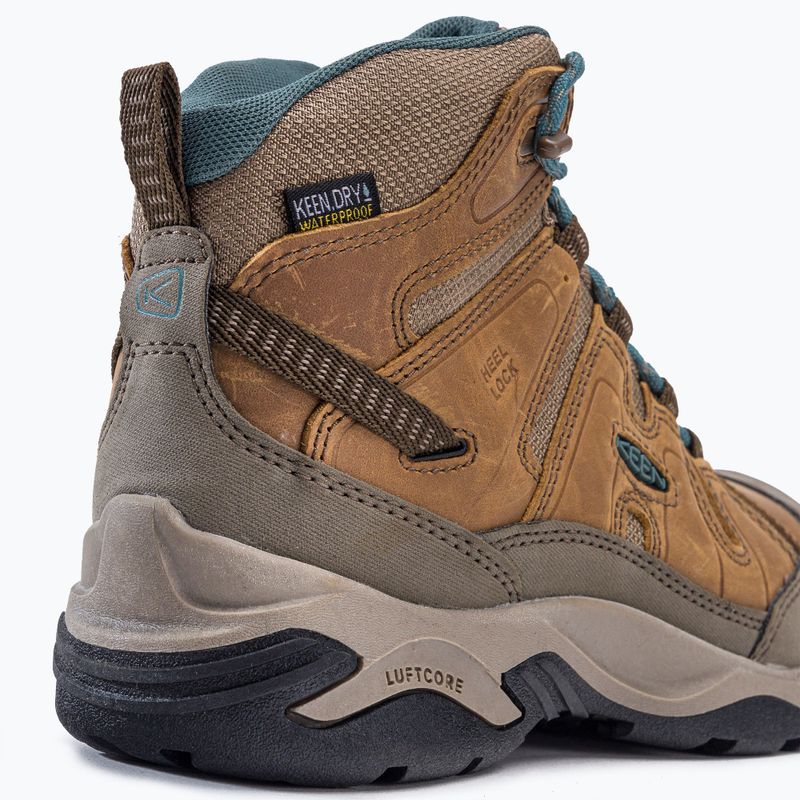Damen-Trekking-Stiefel KEEN Circadia Mid Wp braun 1026764 8