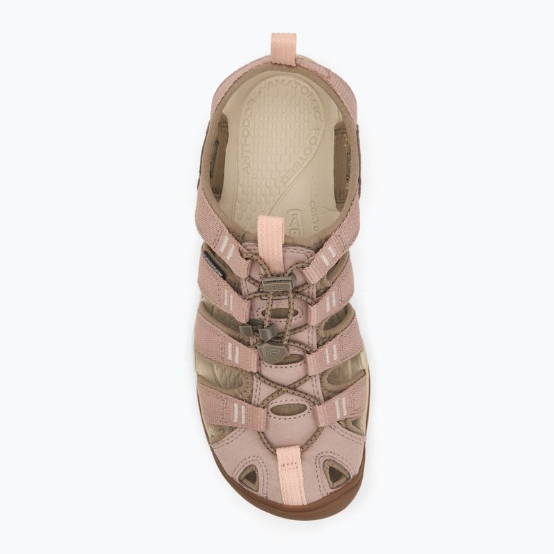 KEEN Clearwater CNX Damen Sandalen timberwolf/fawn 5