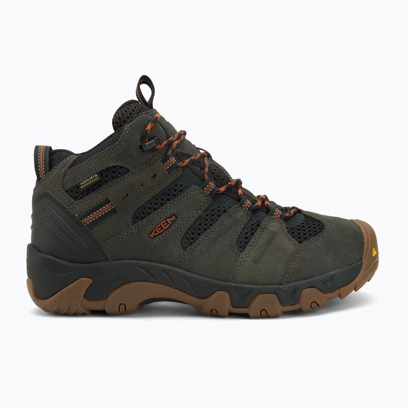 Trekkingschuhe Herren KEEN Headout Mid Waterproof black olive/fossil orange 2