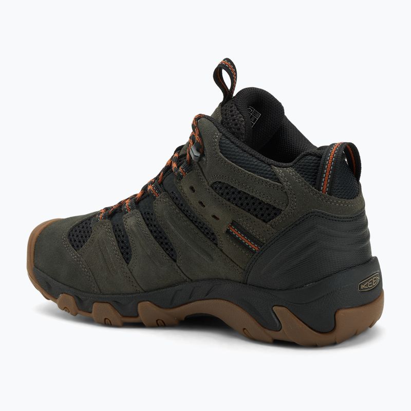 Trekkingschuhe Herren KEEN Headout Mid Waterproof black olive/fossil orange 3
