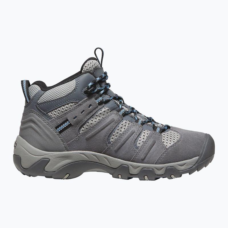 Trekkingschuhe Damen KEEN Headout Mid Waterproof steel grey/blue heaven 10