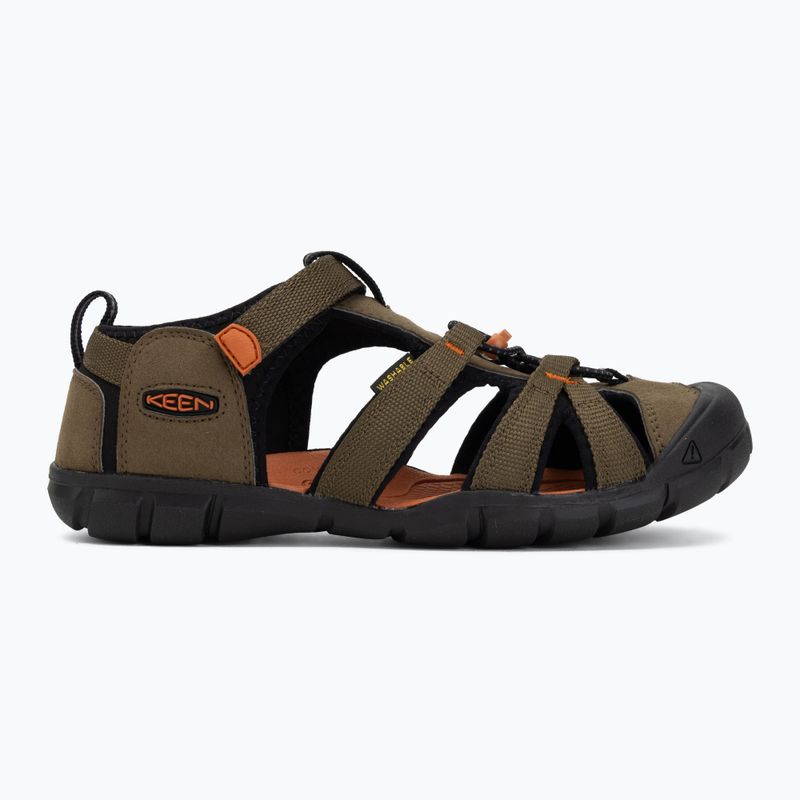 Kindersandalen KEEN Seacamp II CNX dark olive/gold flame 2