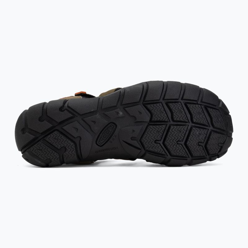 Kindersandalen KEEN Seacamp II CNX dark olive/gold flame 4