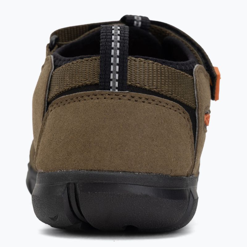 Kindersandalen KEEN Seacamp II CNX dark olive/gold flame 6