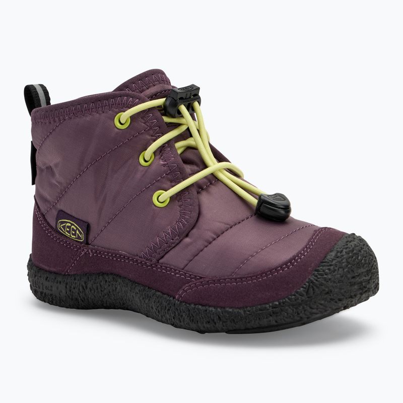 KEEN Howser II Chukka WP Kinderschuhe Pflaume perfekt/Daiquiri grün