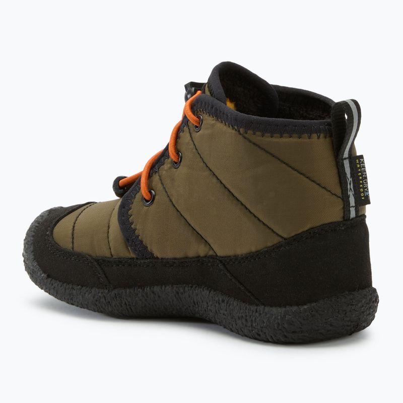 KEEN Howser II Chukka WP Kinderstiefel dark olive/gold flame 3