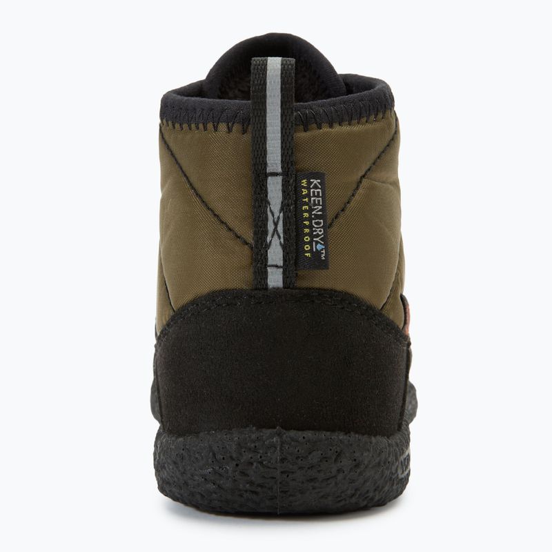 KEEN Howser II Chukka WP Kinderstiefel dark olive/gold flame 6