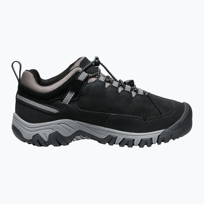 Trekkingschuhe Kinder KEEN Targhee IV Low Waterproof black/steel grey 3