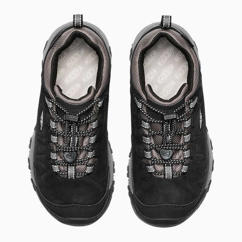 Trekkingschuhe Kinder KEEN Targhee IV Low Waterproof black/steel grey 6