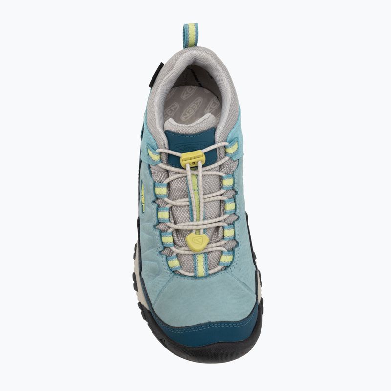Trekkingschuhe Kinder KEEN Targhee IV Low Waterproof reef waters/daiquiri green 5