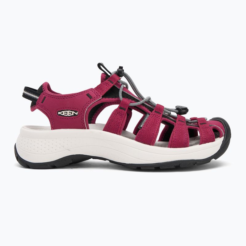 KEEN Astoria West Damen Sandalen beaujolais/star weiß 2
