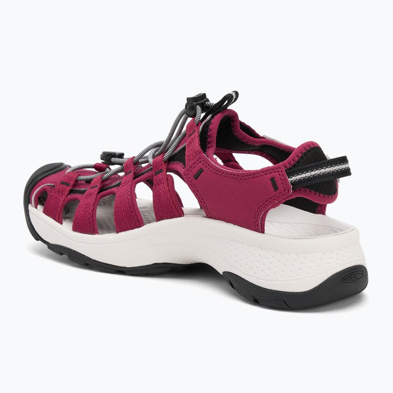 KEEN Astoria West Damen Sandalen beaujolais/star weiß 3