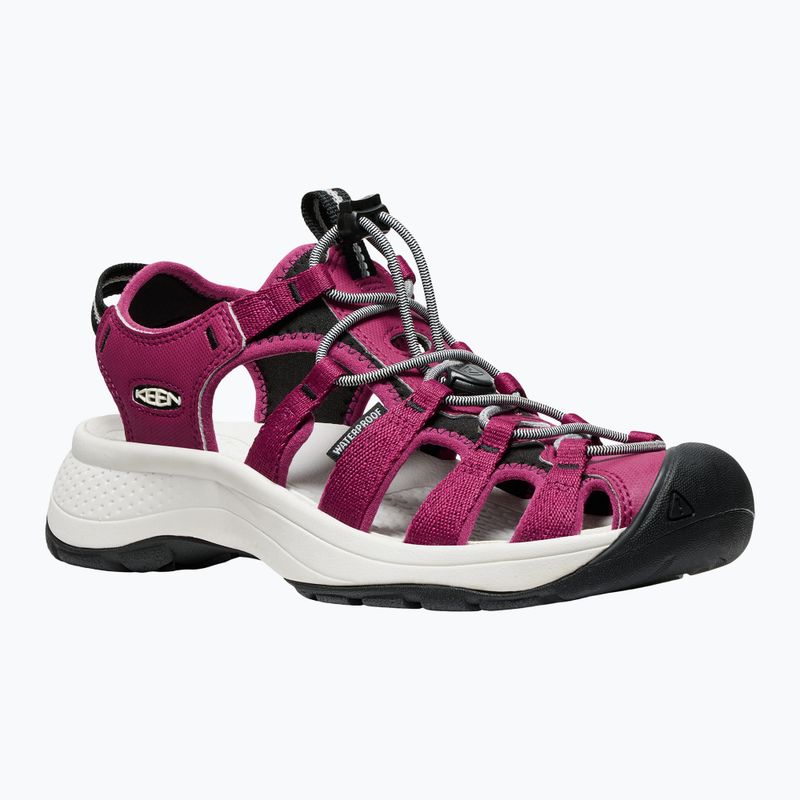 KEEN Astoria West Damen Sandalen beaujolais/star weiß