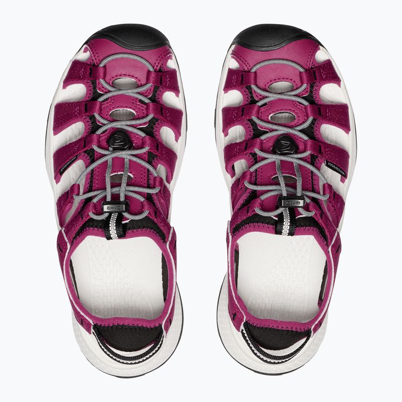 KEEN Astoria West Damen Sandalen beaujolais/star weiß 5