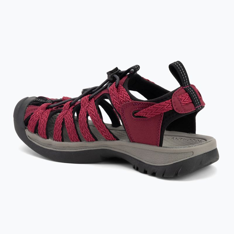 KEEN Whisper beaujolais/ schwarz Damen Sandalen 3