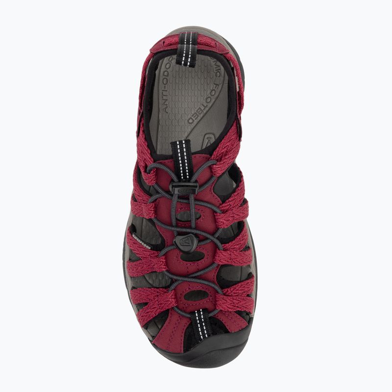 KEEN Whisper beaujolais/ schwarz Damen Sandalen 5