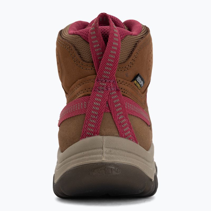 Damen-Trekkingschuhe KEEN Targhee IV Mid Wp bison/beaujolais 6