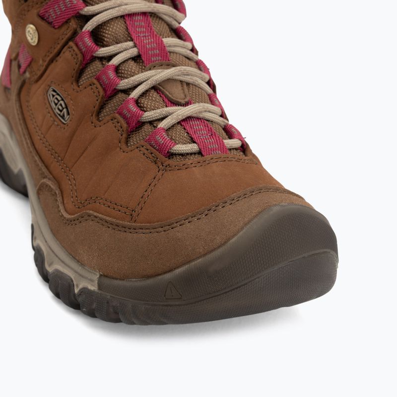 Damen-Trekkingschuhe KEEN Targhee IV Mid Wp bison/beaujolais 7