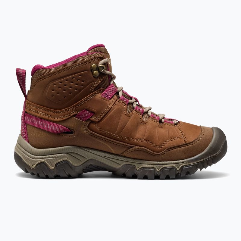 Damen-Trekkingschuhe KEEN Targhee IV Mid Wp bison/beaujolais 3