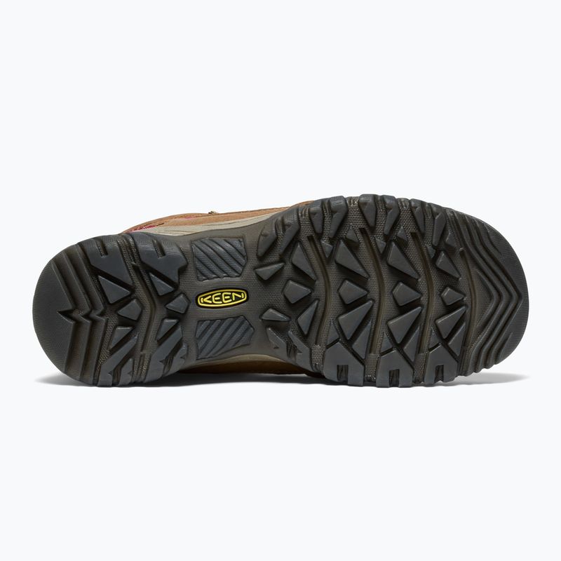 Damen-Trekkingschuhe KEEN Targhee IV Mid Wp bison/beaujolais 4