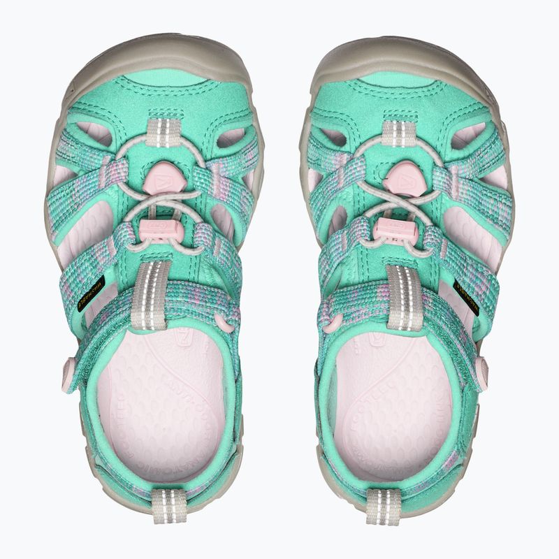 KEEN Seacamp II CNX Kindersandalen aqua/giggle pink 5