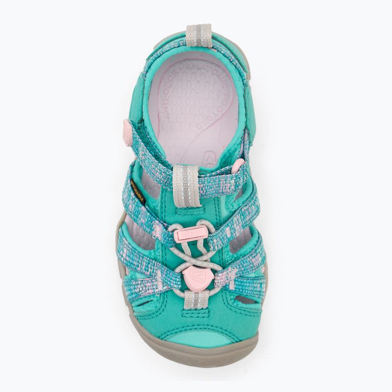 KEEN Seacamp II CNX Kindersandalen aqua/giggle pink 5