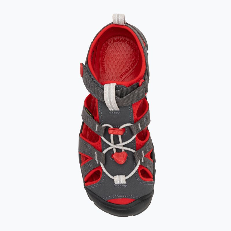 KEEN Seacamp II CNX Magnet/ roter Teppich Junior Sandalen 5