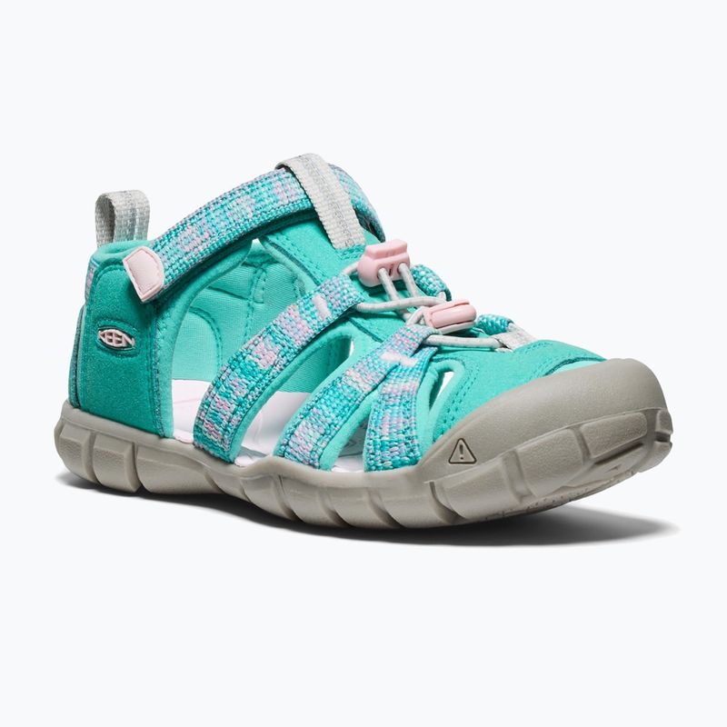 Junior-Sandalen KEEN Seacamp II CNX bright aqua/giggle pink 8