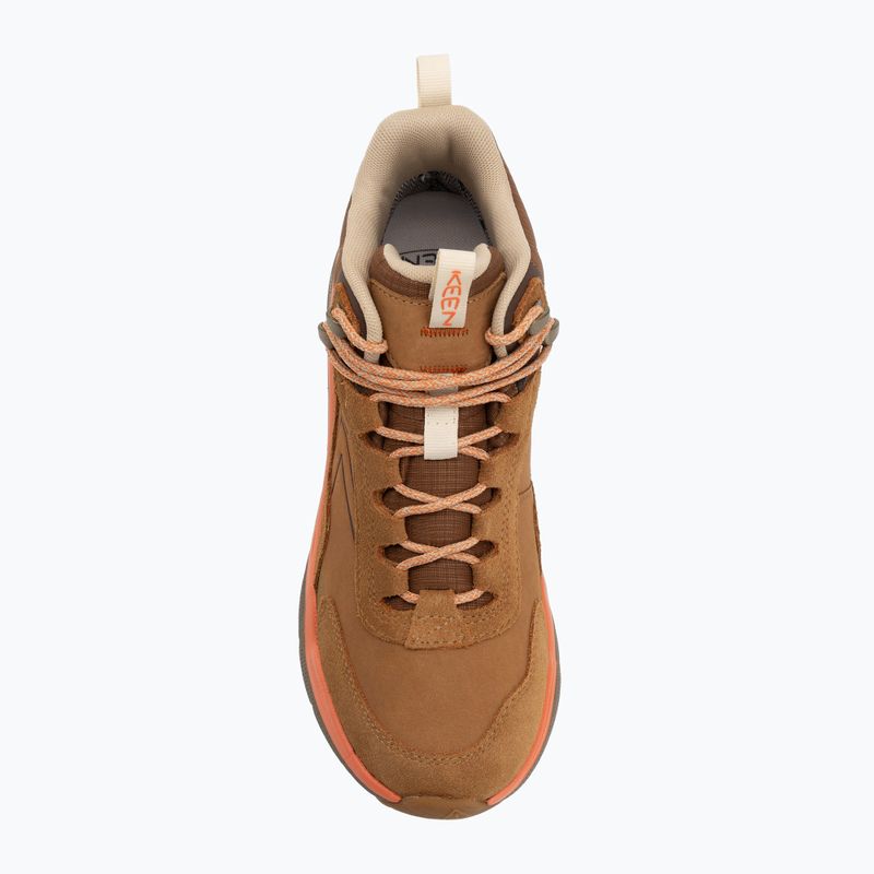 Damen-Trekkingschuhe Keen Leiki Leather Mid Waterproof chipmunk/bison 5