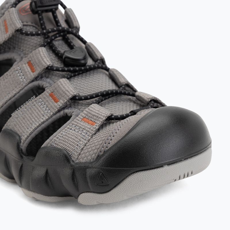 Herrensandalen KEEN Hyperport H2 steel grey/burnt brick 7