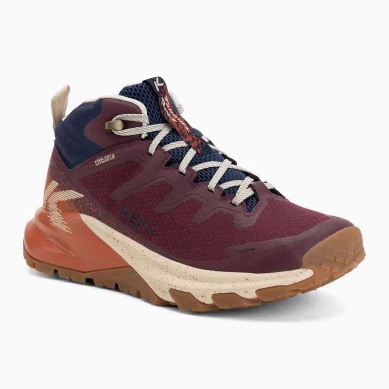 Damen-Trekkingschuhe KEEN Targhee Apex Mid Wp fig/burnt brick