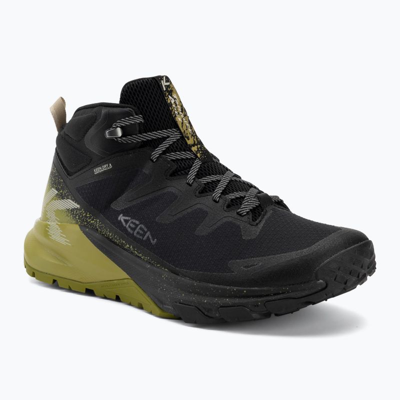 Herren-Trekkingstiefel KEEN Targhee Apex Mid Wp black/golden cypress